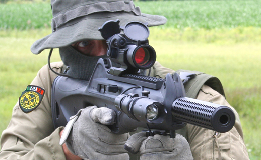Italian Commando with Beretta USA CX4 Fake Silencer / Barrel Shroud